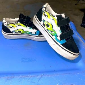 Blue Flame Checkerboard VANS